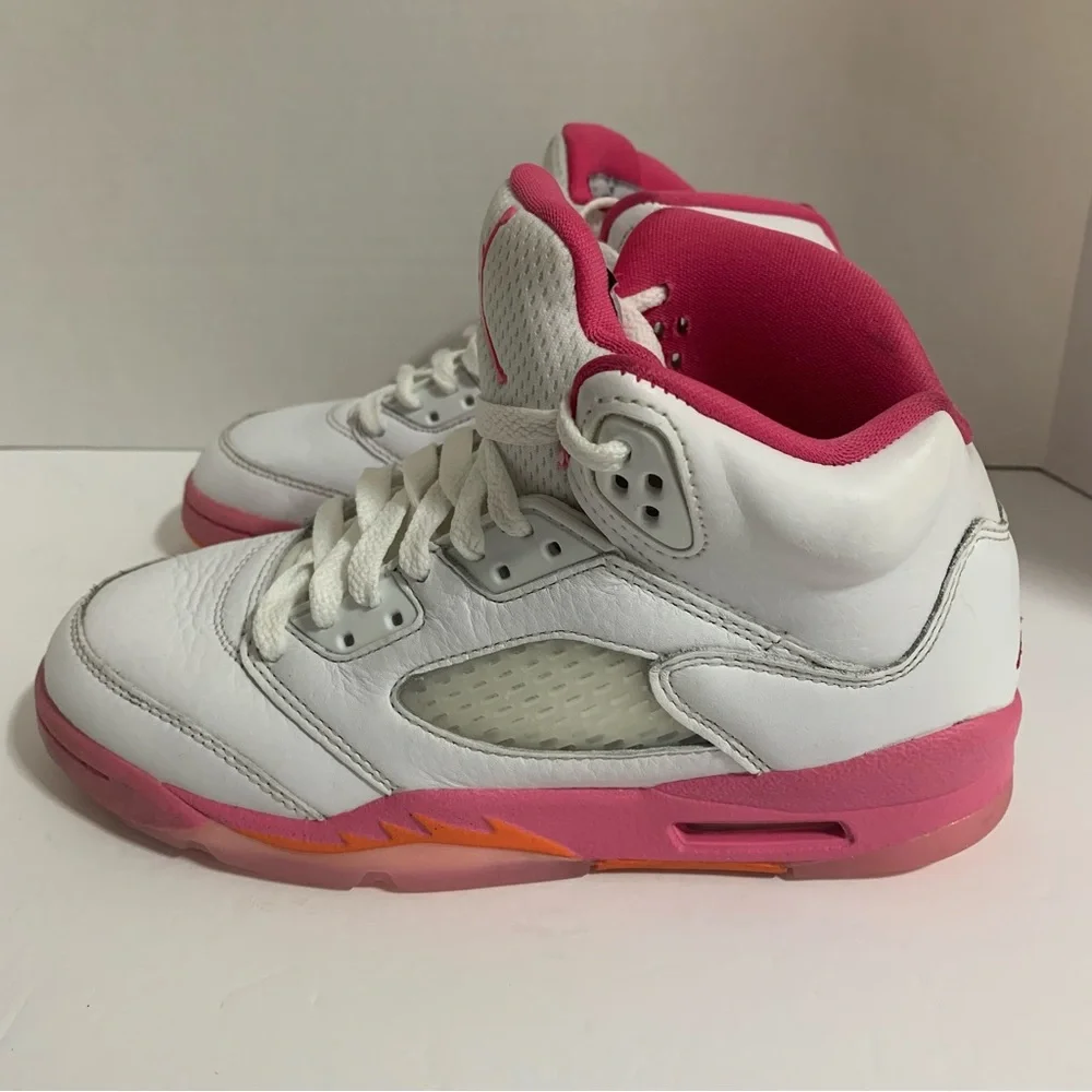 Nike Air Jordan 5 Retro PS 'Pinksicle' Shoes Sneakers 440893-168 •Youth Size 4